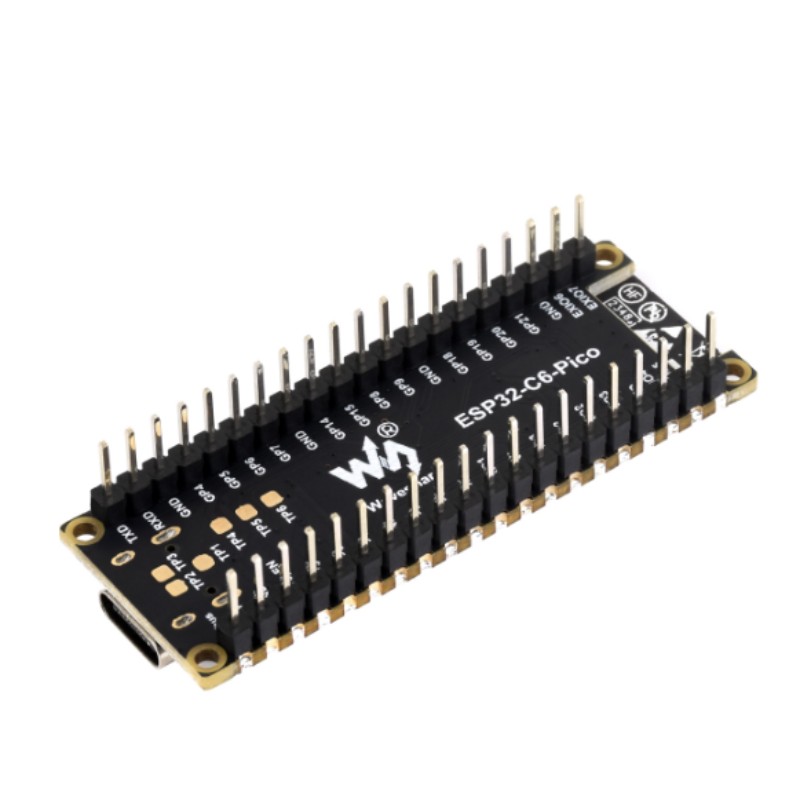 ESP32-C6-Pico-M con perni a saldare